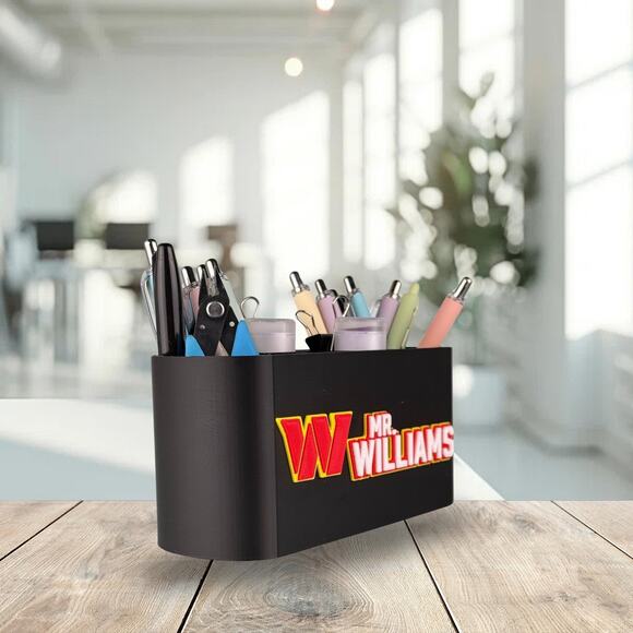 Personalized Washington Commanders Desk Organizer, Commanders Desk Decor - Picture 9 of 10